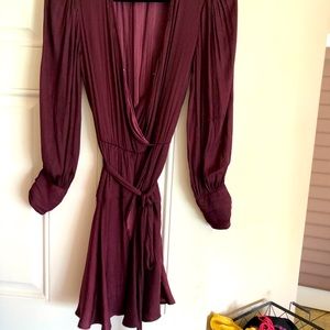 Plum cocktail dress